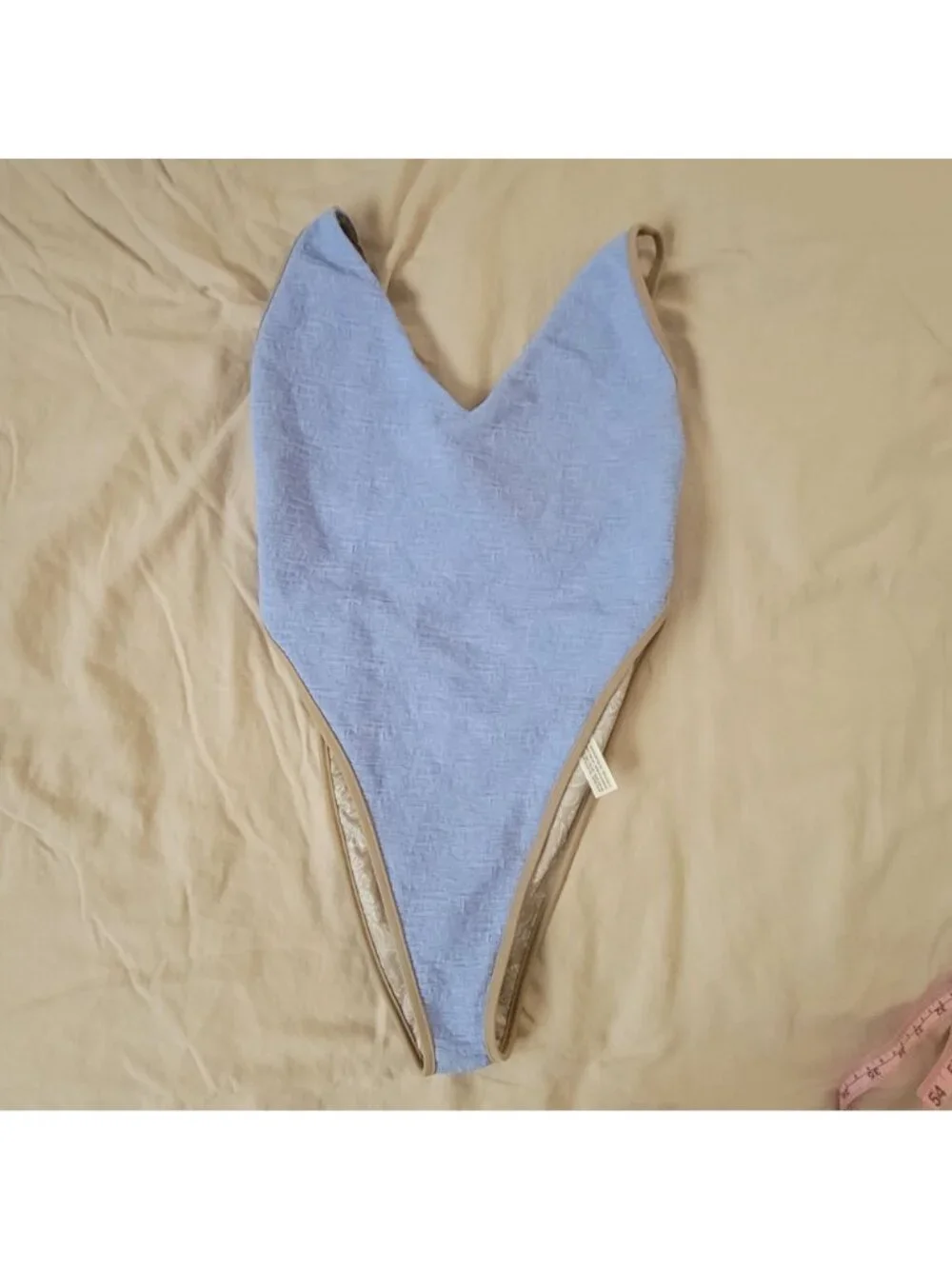 Free People Free-est Amber One piece Swimwsuit Womens L Beach Sexy Blue